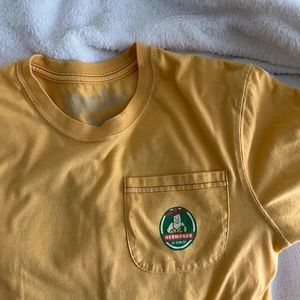 Burnt yellow mens tshirt